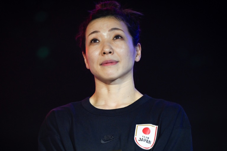 Ayumi Fukushima lors du tournoi de breakdance de Shanghai, le 19 mai 2024