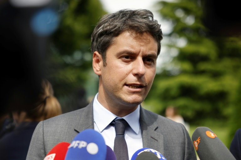 Le Premier ministre Gabriel Attal au Perreux-sur-Marne, le 17 juin 2024 dans le Val-de-Marne