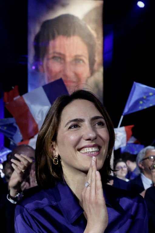 La tête de liste aux élections européennes de la majorité présidentielle, Valérie Hayer, le 1er juin 2024 à Aubervilliers