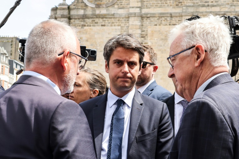 Le Premier ministre Gabriel Attal à Boulogne-sur-Mer le 13 juin 2024