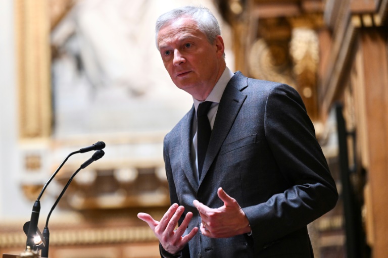 Le ministre de l'Economie Bruno Le Maire le 17 novembre 2022 au Sénat, à Paris