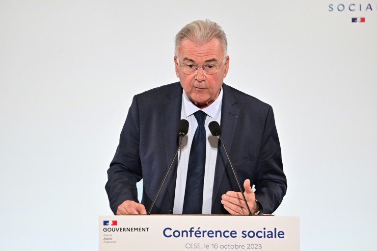 Michel Picon, le président de l'U2P, à Paris, le 16 octobre 2023