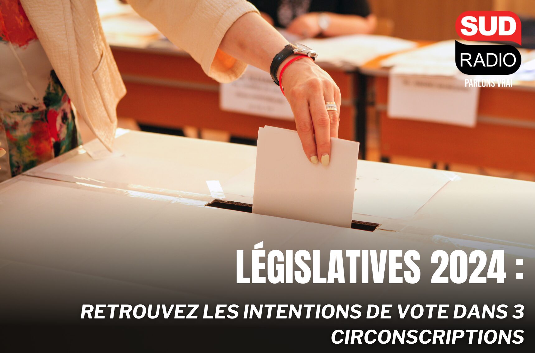 Dans le dernier sondage Ifop-Fiducial pour Sud Radio, on se penche sur les dernières tendances de trois circonscriptions. Retrouvez les intentions de vote dans 3ème circonscription du Lot-et-Garonne, 1ère circonscription des Alpes Maritimes et la 7ème circonscription de Seine-Saint-Denis.