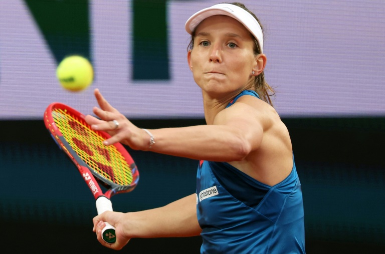 La Française Varvara Gracheva est opoposée à la Roumaine Irina-Camelia Begu au 3e tour de Roland-Garros le 1er mai 2024 à Paris