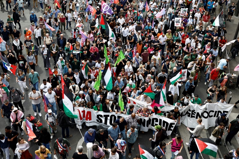 Manifestation de soutien aux Palestiniens, le 8 juin 2024 à  à Paris