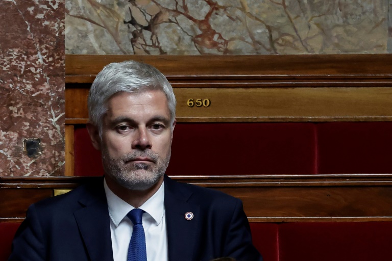 Le président du groupe La Droite républicaine Laurent Wauquiez à l'Assemblée, le 18 juillet 2024