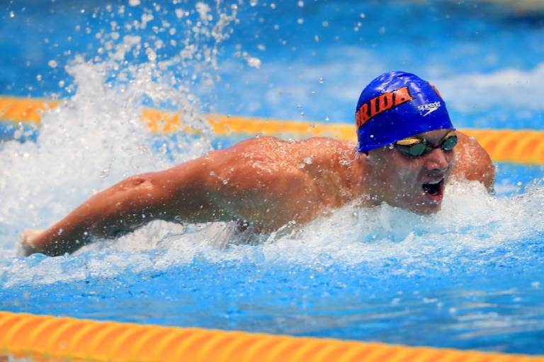 Caeleb Dressel en finale du 100 m papillon le 29 juin 2017 à Indianapolis