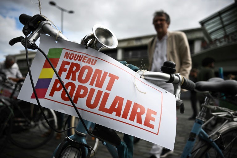 Affiche du Nouveau Front Populaire le 3 juillet 2024 à Bordeaux