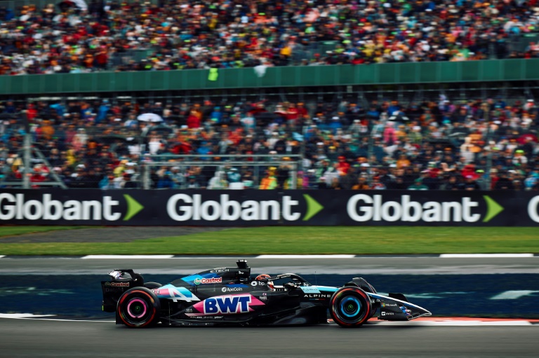 Le pilote français Esteban Ocon lors des qualifications du Grand Prix de Grande-Bretagne le 6 juillet dernier