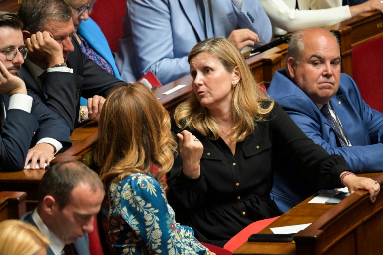 La présidente sortante de l'Assemblée nationale Yaël Braun-Pivet le 18 juillet 2024 à l'Assemblée à Paris