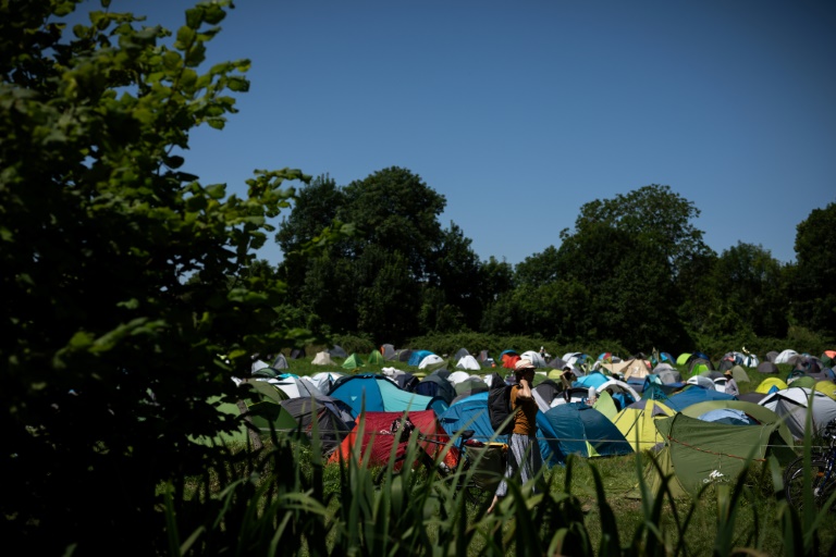 Le camping du Village de l'eau, près de Saint-Martin-lès-Melle, le 18 juillet 2024