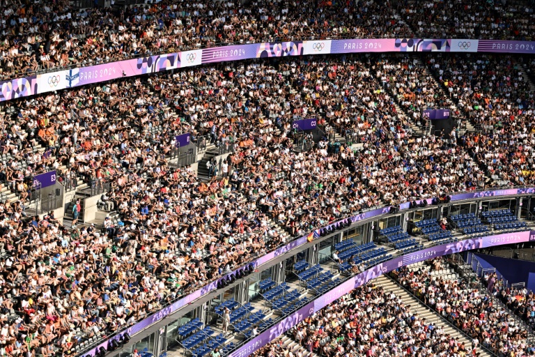 Le stade de France de Saint-Denis lors des épreuves des JO de Paris, le 2 août 2024