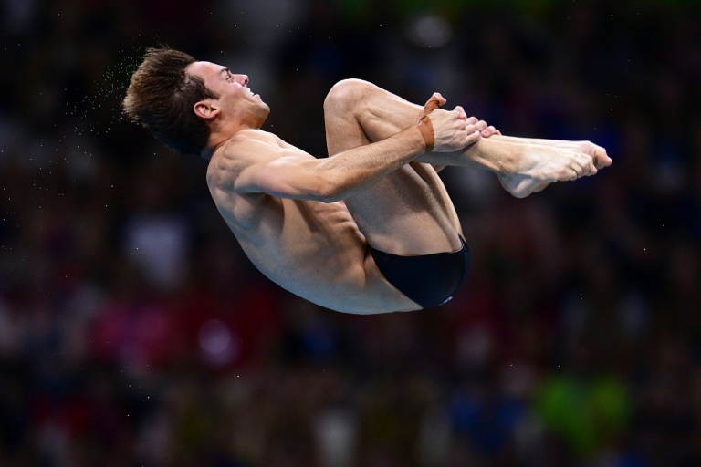 Tom Daley à Budapest le 22 juillet 2017