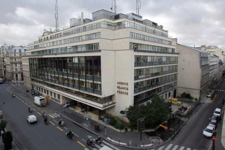 Le siège de l'Agence France-Presse, le 25 octobre 2004 à Paris