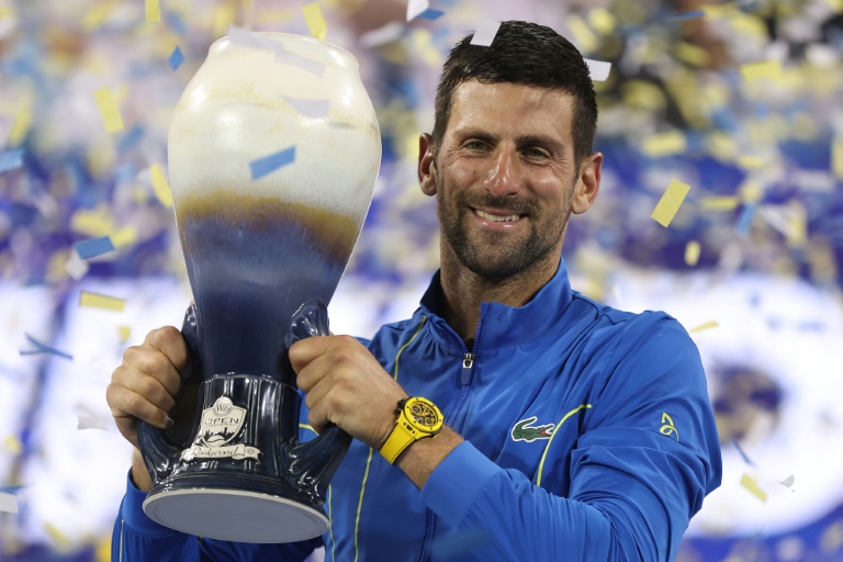 Novak Djokovic, vainqueur du Masters 1000 de Cincinnati en août 2023