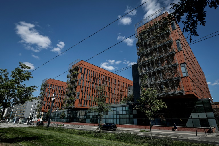 Photo prise à Ivry-sur-Seine, (France) le 26 août 2024, de l'Office national antifraude (ONAF) où le patron franco-russe de Telegram Pavel Durov est en garde à vue