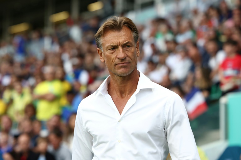 Le sélectionneur de l'équipe de France féminine Hervé Renard lors du quart de finale contre le Brésil, le 3 août 2024 à Nantes