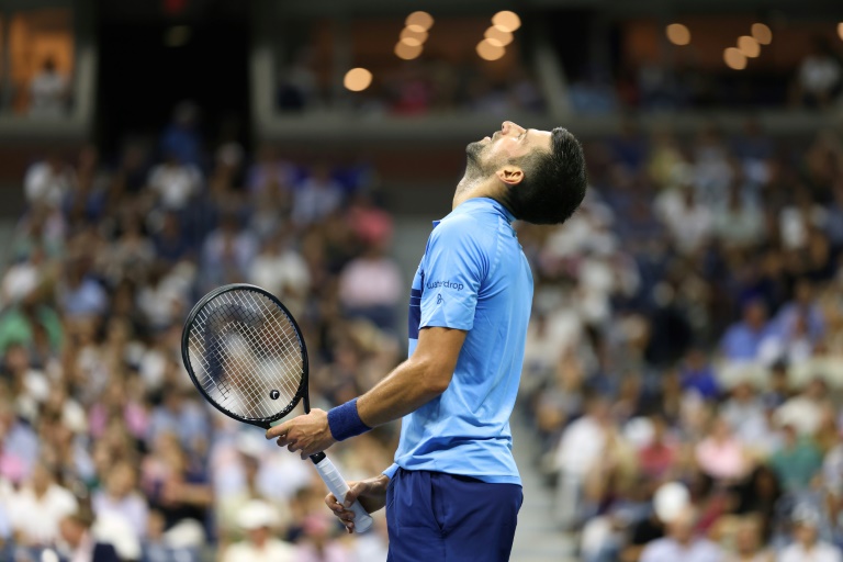 Le Serbe Novak Djokovic, le 28 août 2024 à l'US Open