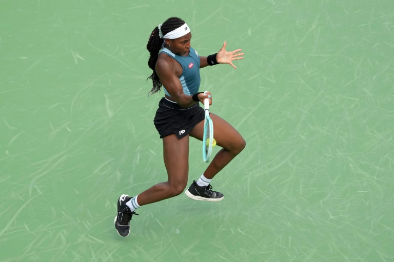 Coco Gauff lors du tournoi WTA 1000 de Cincinnati, le 15 août 2024