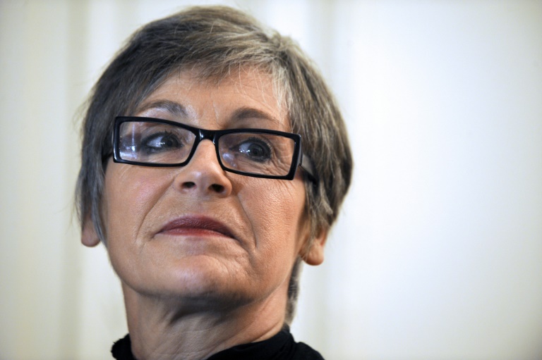 Fabienne Boulin-Burgeat, fille de l'ancien ministre Robert Boulin, le 6 janvier 2011 lors d'une conférence de presse à Paris