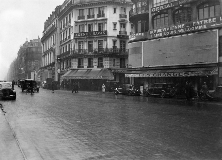 L'immeuble de l'agence de presse Havas à Paris, dans les années 1930