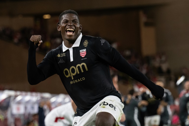 Le Monégasque Breel Embolo vient de marquer contre Montpellier, le 28 septembre 2024 à Monaco