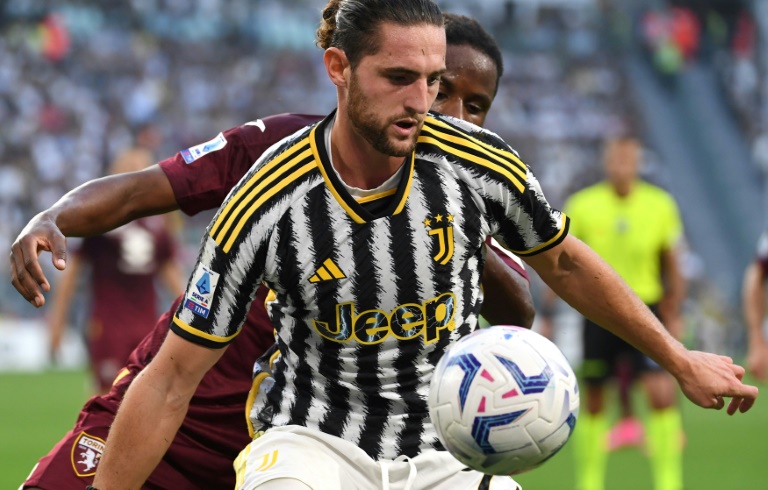 Adrien Rabiot avec la Juventus lors du derby de Turin contre le Torino, le 7 octobre 2023