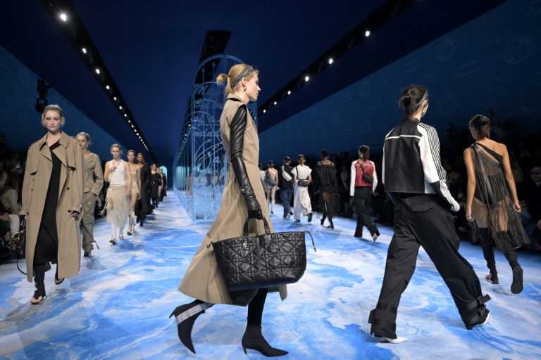 Défilé Dior de la collection prêt-à-porter féminin printemps-été 2025 à la Fashion Week de Paris, le 24 septembre 2024