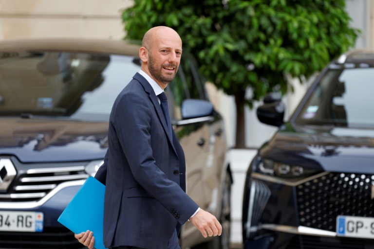 Le désormais ancien ministre de la Fonction Publique Stanislas Guerini, à l'Elysée le 3 juillet 2024