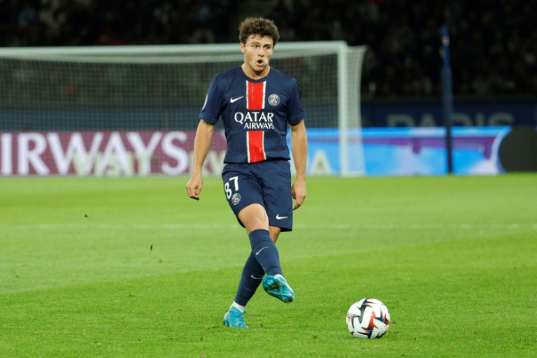 Le milieu du Paris Saint-Germain Joao Neves lors du match de L1 contre le Stade Brestois 29 le 14 septembre 2024 au Parc des Princes à Paris