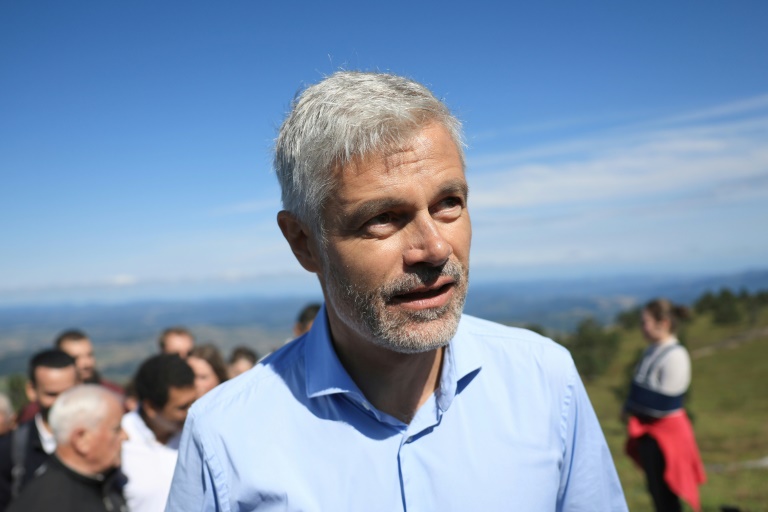 Laurent Wauquiez, président du groupe La Droite républicaine à l'Assemblée, le 25 août 2024 aux Estables, en Haute-Loire