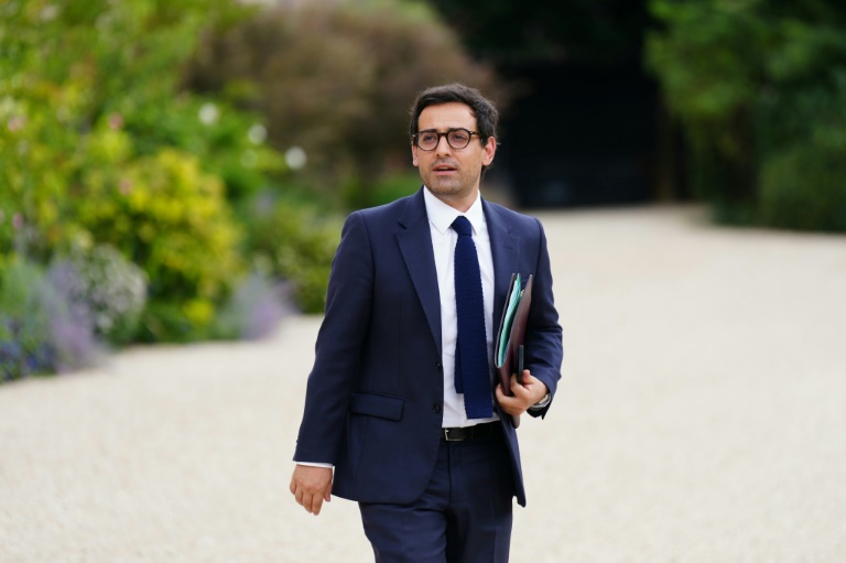 Le ministre des Affaires étrangères sortant Stéphane Séjournée, le 23 août 2024 à Paris