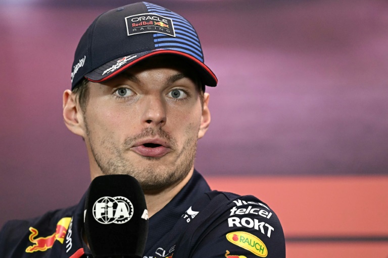 Le pilote de F1 néerlandais Max Verstappen, en conférence de presse à Singapour, le 19 septembre 2024