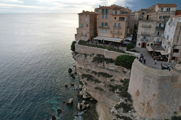 Vue de Bonifacio, en Corse-du-Sud le 17 septembre 2024