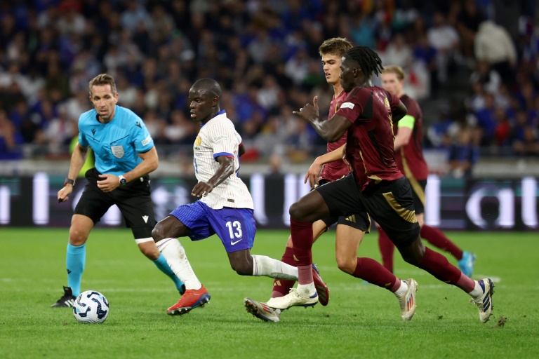 N'Golo Kanté très en vue avec les Bleus contre la Belgique à Décines, le 9 septembre 2024