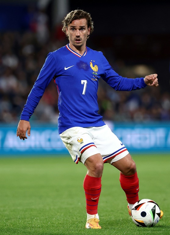 Le milieu de l'équipe de France Antoine Griezmann lors d'un match amical contre le Luxembourg à Metz le 5 juin 2024