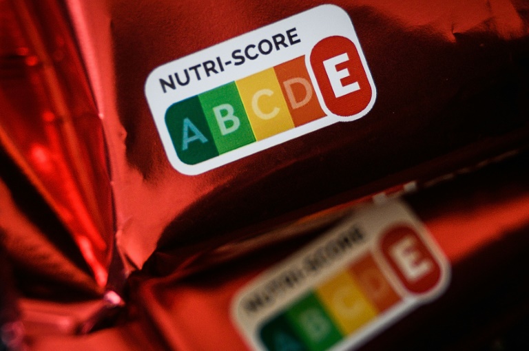 Le Nutri-Score d'un produit vendu dans un supermarché à Nantes, le 28 février 2023