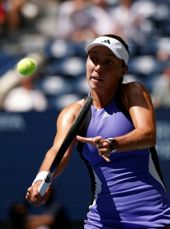 L'Américaine Jessica Pegula en huitième de finale de l'US Open contre la Russe Diana Shnaider le 2 septembre 2024 à New York