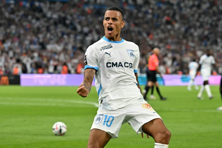 Mason Greenwood, principale recrue marseillaise, vient d'arracher le nul pour l'OM face à Reims au Vélodrome, le 25 août 2024