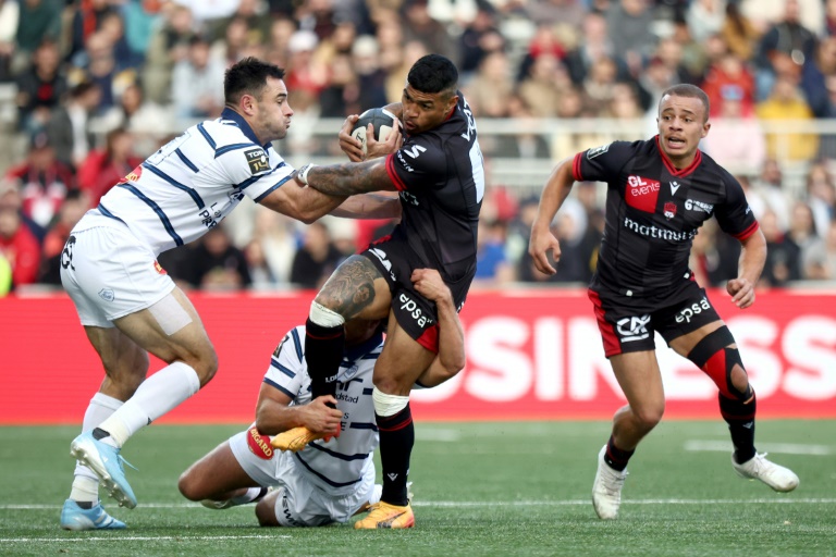 L'ailier de Lyon Monty Ioane (c) contre Castres, le 28 septembre 2024 à Lyon