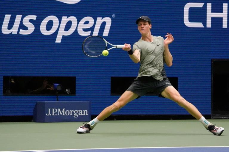 L'Italien Jannik Sinner en demi-finale de l'US Open le 6 septembre 2024 à New York