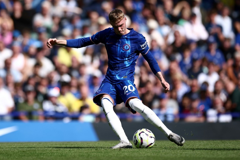 Le milieu anglais de Chelsea Cole Palmer lors du match contre Crystal Palace à Stamford Bridge le 1er septembre 2024