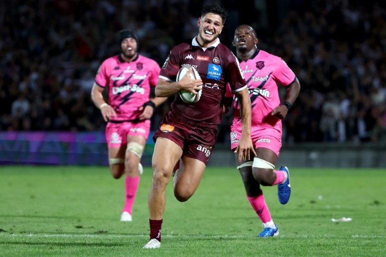 Le centre de Bordeaux-Bègles Nicolas Depoortere lors du match de Top 14 contre le Stade Français, au stade Chaban-Delmas de Bordeaux, le 7 septembre 2024