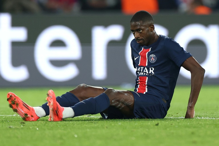 Ousmane Dembele lors de la première journée de Ligue des champions au parc des Princes le 18 septembre 2024