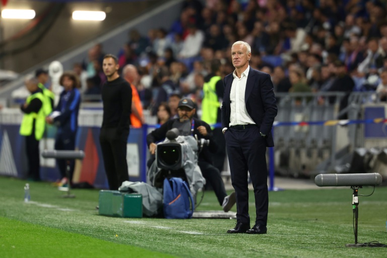 Le sélectionneur de l'équipe de France Didier Deschamps lors du match de Ligue des nations contre la Belgique, le 9 septembre 2024 à Lyon