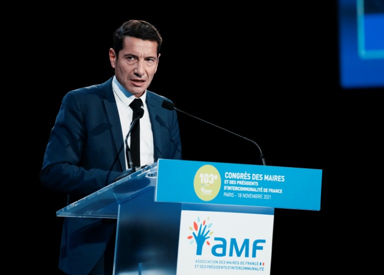 Le président de l'Association des maires de France (AMF) David Lisnard, au congrès de cette dernière, le 18 novembre 2021 à Paris