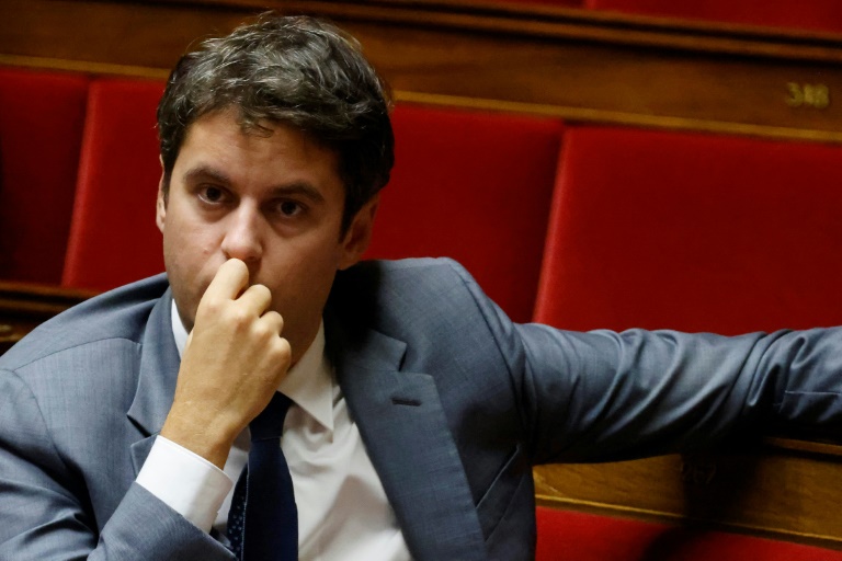 Gabriel Attal à l'Assemblée nationale à Paris le 22 octobre 2024