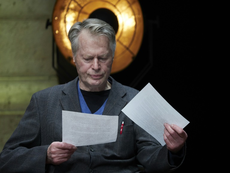 L'écrivain Jean-Marie Gustave Le Clézio, prix Nobel de littérature en 2008, le 13 octobre 2024 à Blois