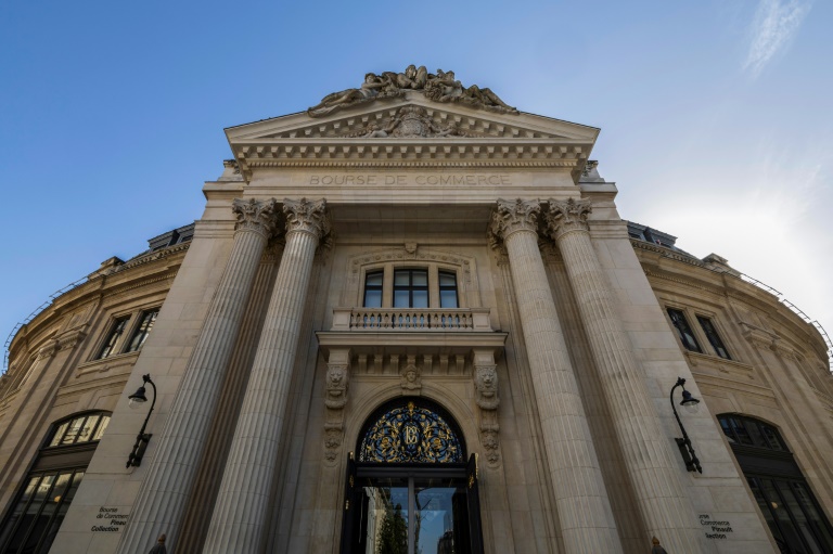 Une façade de la Bourse de Commerce qui renferme la collection Pinault, à Paris, le 16 octobre 2024