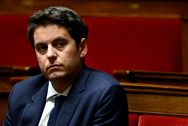 Le député Ensemble pour la République et ancien Premier ministre, Gabriel Attal, lors d'une séance de débat sur le projet de loi de finances 2025 à l'Assemblée nationale, le 23 octobre 2024 à Paris